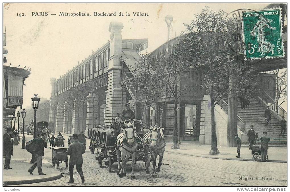 75 PARIS METROPOLITAIN BOULEVARD DE LA VILLETTE - Distretto: 01