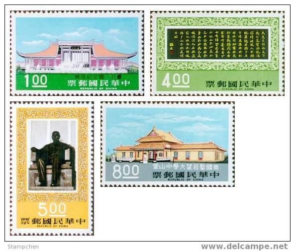 Taiwan 1975 Sun Yat-sen Memorial Hall Stamps Calligraphy Architecture SYS - Neufs