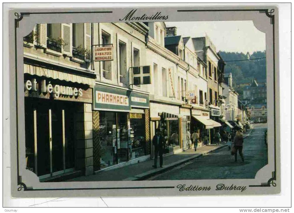 Montivilliers - Rue Gambetta - Commerces Animée - Photo Dubray - Montivilliers