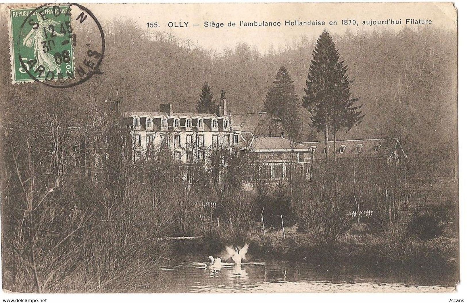 Dépt 08 - ILLY - Siège De L'ambulance Hollandaise En 1870, Aujourd'hui Filature - (Olly) - Autres & Non Classés