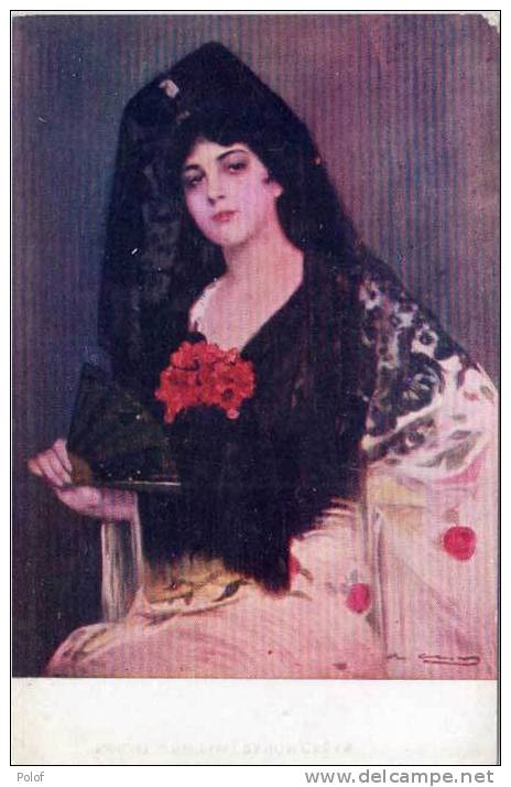 Ramon CASAS - Séviliana - Femme Et éventail   (50755) - Casas