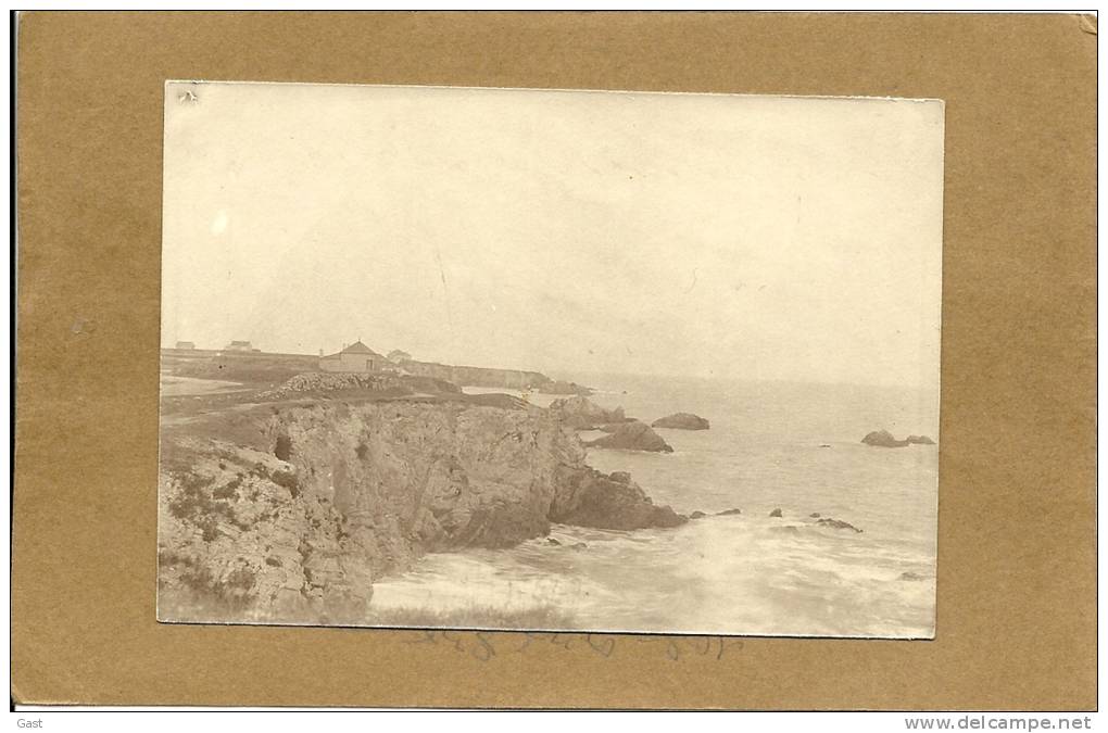 44  LE    POULIGUEN   PHOTO 1903  VUE  DE  LA  GRANDE  COTE  AU  POULIGUEN - Le Pouliguen