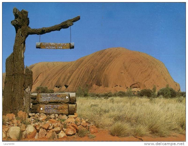 (428) Australia - NT -  Ayers Rock World Largest Monolith - Uluru & The Olgas