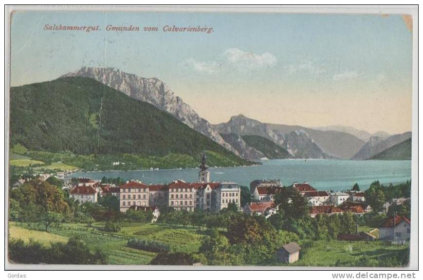 Austria  - Salzkammergut - Gmunden Vom Calvarienberg - Gmunden