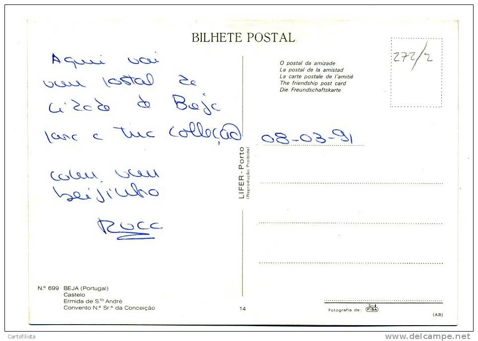 BEJA - Postal Com 3 Imagens - Beja