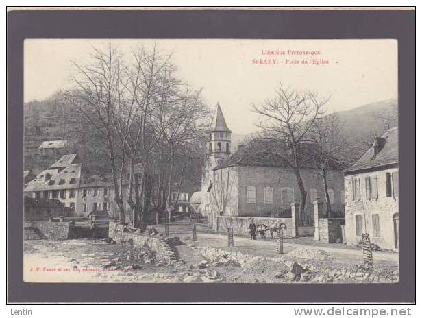 Ariege - Saint-lary - Place De L'église - Fauré Pittoresque - Autres & Non Classés