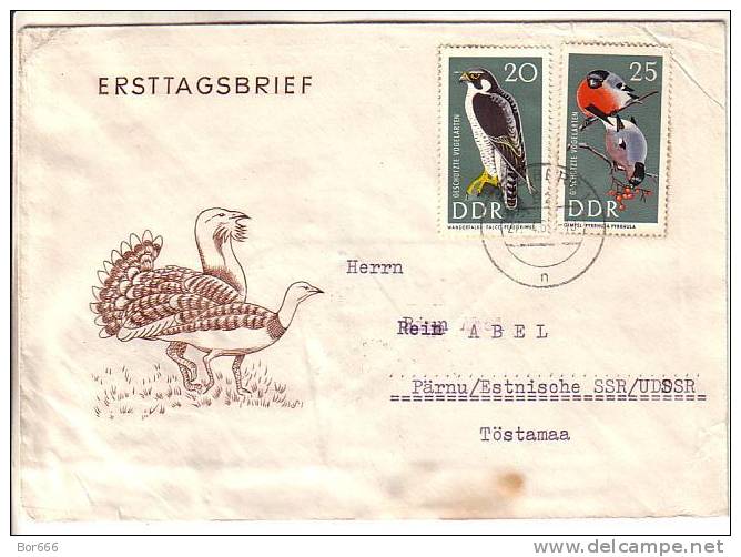 GOOD DDR Postal Cover To ESTONIA 1967 - Good Stamped: Birds - Storia Postale