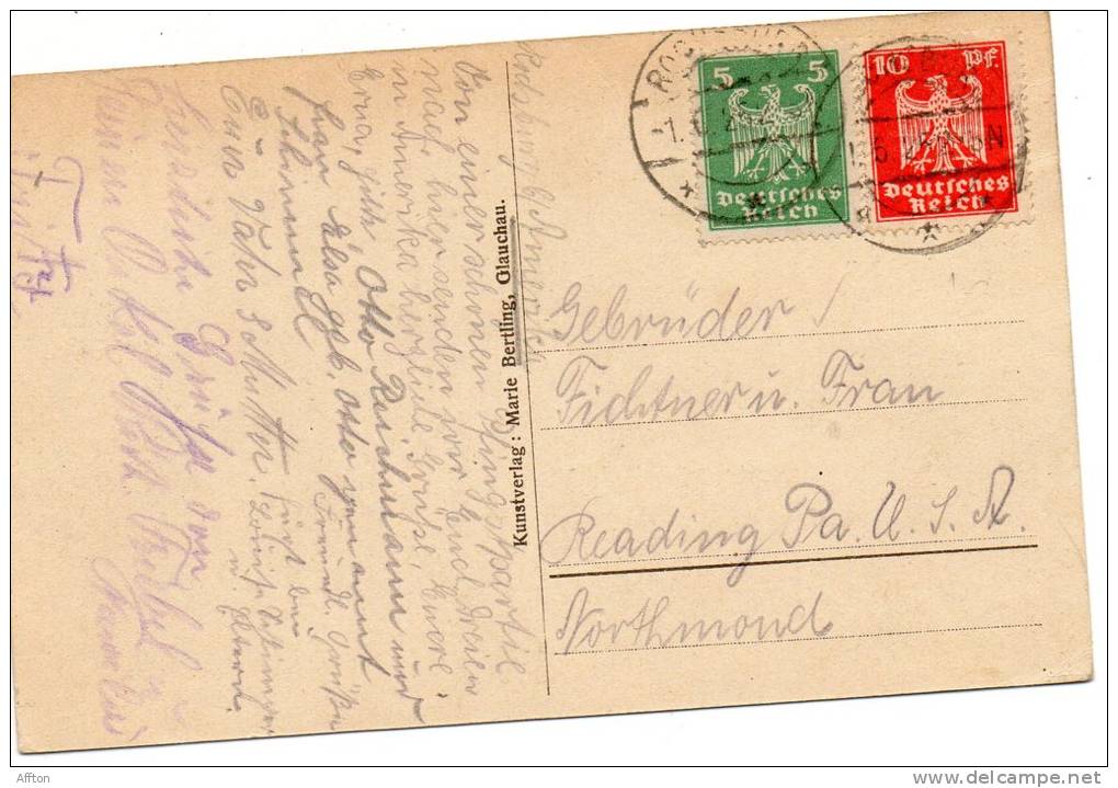 Rochsburg Old Postcard - Lunzenau