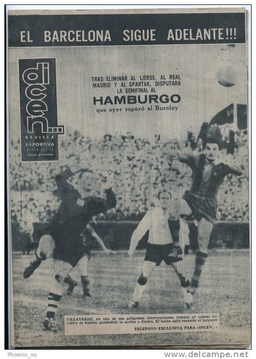 SPAIN - Futbol / Fußball / Football / Soccer, DICEN REVISTA DEPORTIVA, News, Number 431, 1961. Year - [4] Themes