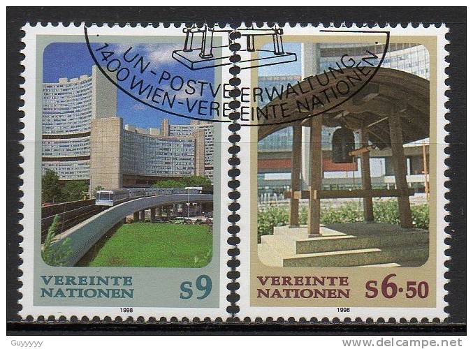 Nations Unies (Vienne) - 1998 - Yvert N° 265 & 266  - Série Courante - Gebruikt