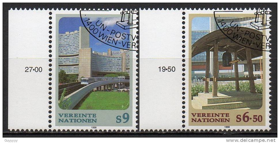 Nations Unies (Vienne) - 1998 - Yvert N° 265 & 266  - Série Courante - Used Stamps