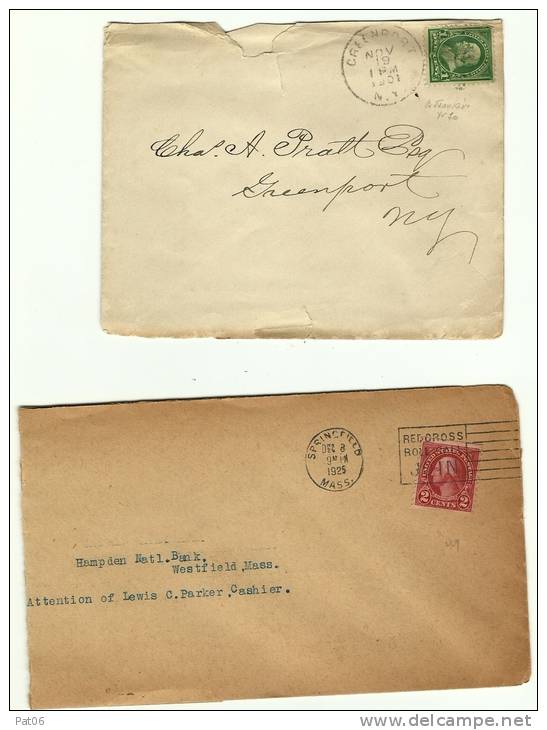 ETATS-UNIS &ndash; Oblit. Diverses (N° Yvert)* Lot De 7 Enveloppes &ndash; Affrts. Divers * GREENPORT  NOV.19-1901/N°70 - Postal History