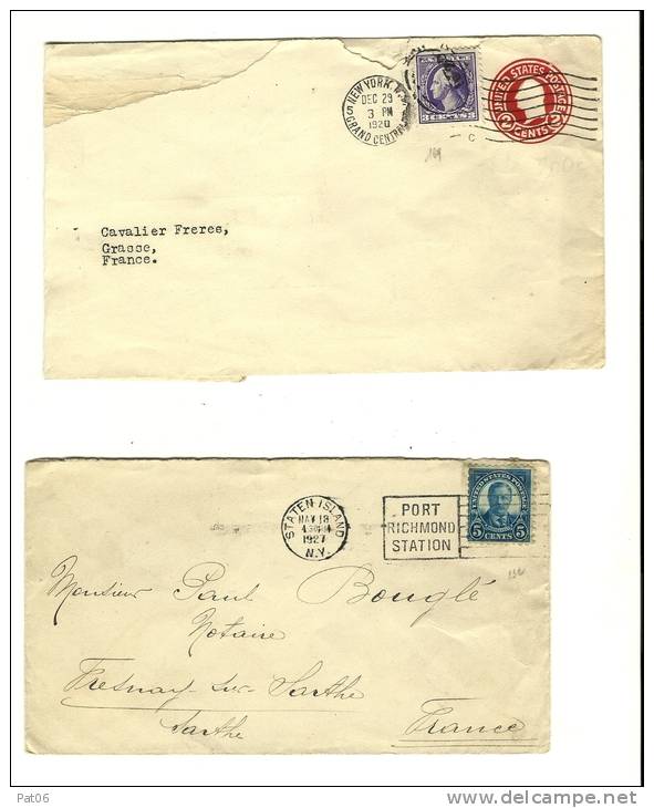 ETATS-UNIS &ndash; Oblit. Diverses (N° Yvert)* Lot De 7 Enveloppes &ndash; Affrts. Divers * GREENPORT  NOV.19-1901/N°70 - Postal History