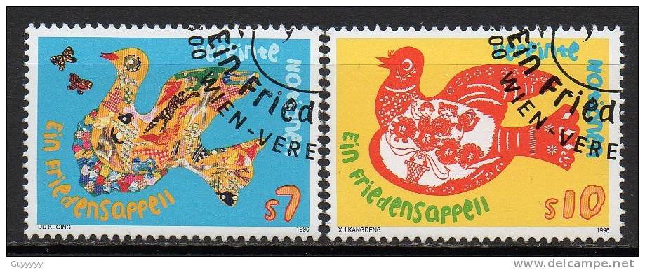 Nations Unies (Vienne) - 1996 - Yvert N° 236 & 237  - Plaidoyer Pour La Paix - Used Stamps