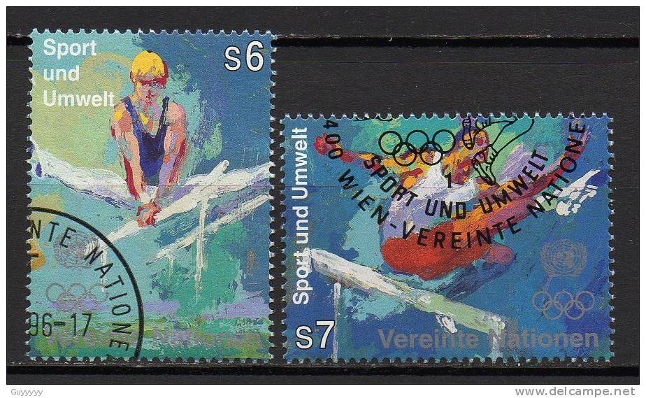 Nations Unies (Vienne) - 1996 - Yvert N° 234 & 235  - Sport Et Environnement - Usados