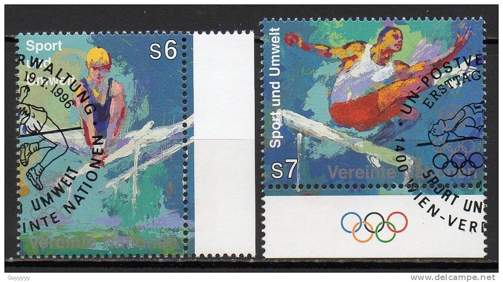 Nations Unies (Vienne) - 1996 - Yvert N° 234 & 235  - Sport Et Environnement - Gebruikt