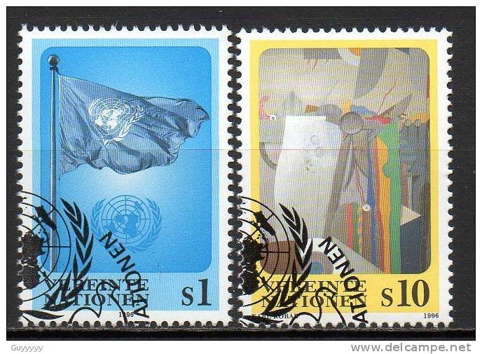 Nations Unies (Vienne) - 1996 - Yvert N° 223 & 224  - Série Courante - Usados