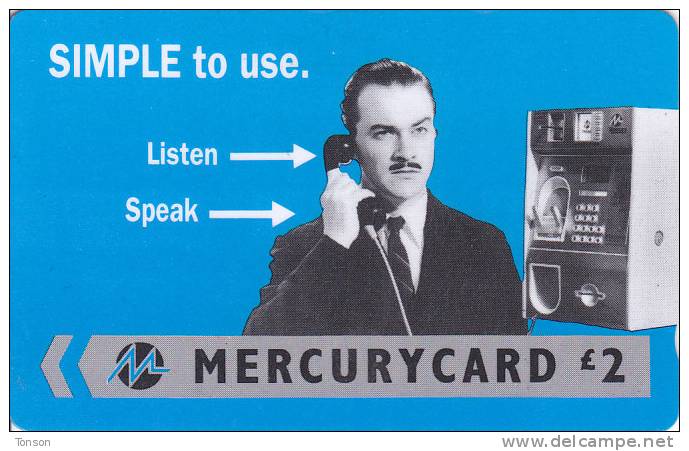 Mercury, MER412, Harry Enfield - Simple (Reprint), 2 Scans.   35MERA - [ 4] Mercury Communications & Paytelco