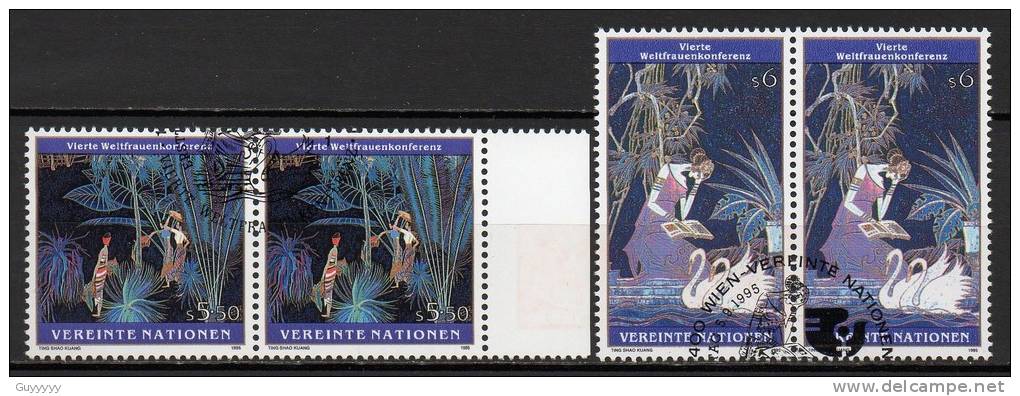 Nations Unies (Vienne) - 1995 - Yvert N° 208 & 209  - Conférence Mondiale Sur Les Femmes - Used Stamps