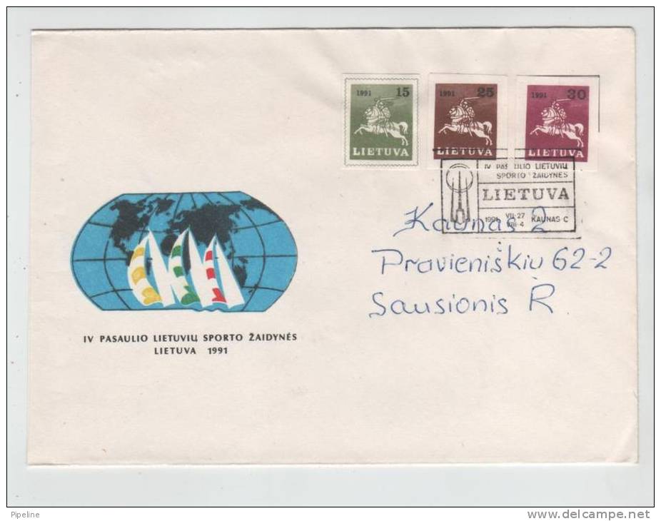 Lithuania Cover With Special Cancel Kaunas 1991 - Lithuania