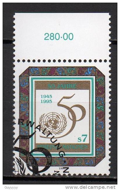 Nations Unies (Vienne) - 1995 - Yvert N° 198  - 50° Anniversaire Des Nations Unies - Gebruikt