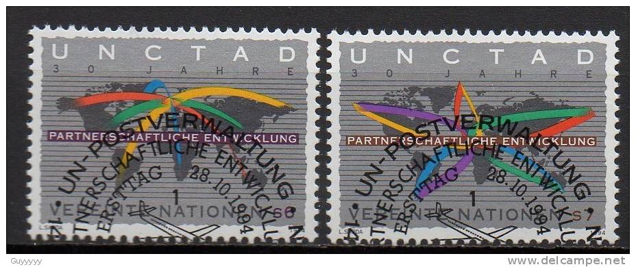 Nations Unies (Vienne) - 1994 - Yvert N° 196 & 197 - Usados