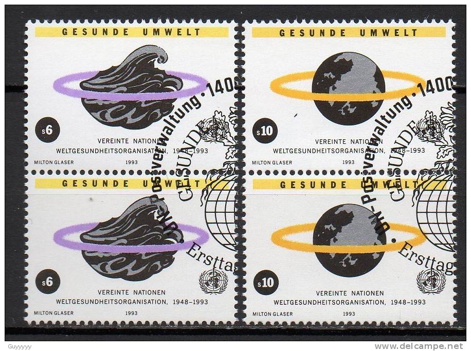 Nations Unies (Vienne) - 1993 - Yvert N° 163 & 164 - Gebruikt