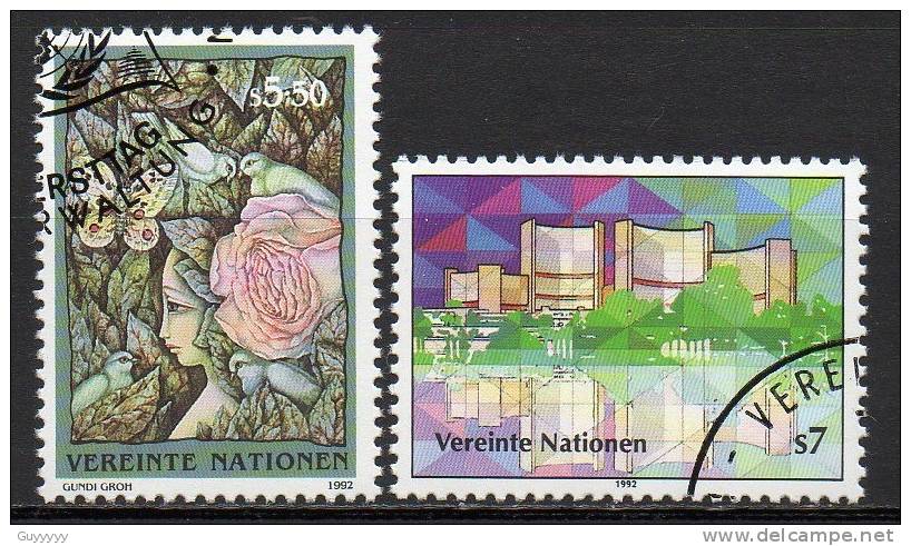 Nations Unies (Vienne) - 1992 - Yvert N° 149 & 150 - Gebruikt