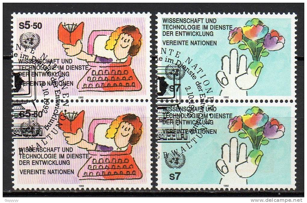 Nations Unies (Vienne) - 1992 - Yvert N° 147 & 148 - Used Stamps