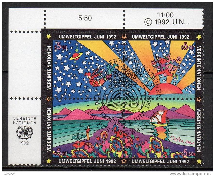 Nations Unies (Vienne) - 1992 - Yvert N° 141 à 144 - Usados