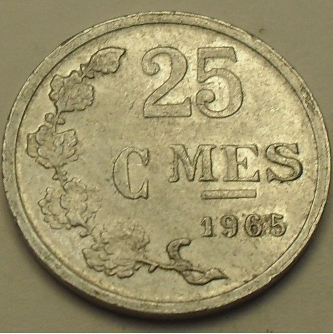 1965 - Luxembourg - 25 CENTIMES, Jean, KM 45a.1 - Luxembourg