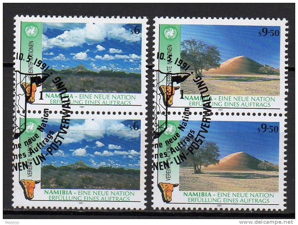 Nations Unies (Vienne) - 1991 - Yvert N° 122 & 123 - Usados