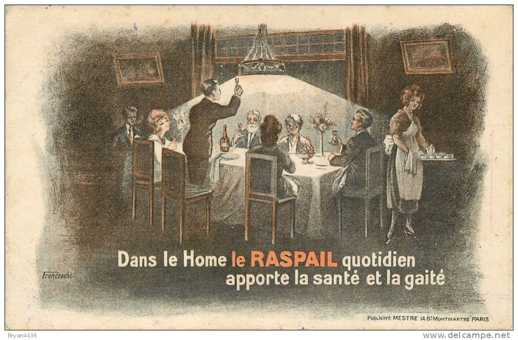 Illustrateur Franceschi - Liqueur "Le Raspail" - (voir 2 Scans) - Scoutismo