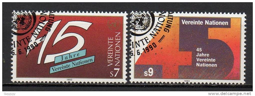 Nations Unies (Vienne) - 1990 - Yvert N° 110 & 111 - Used Stamps