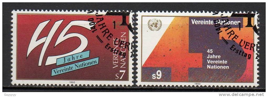 Nations Unies (Vienne) - 1990 - Yvert N° 110 & 111 - Used Stamps