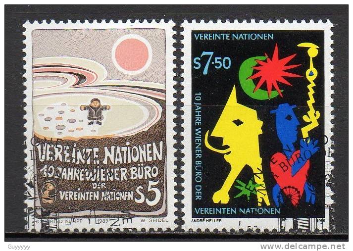 Nations Unies (Vienne) - 1989 - Yvert N° 94 & 95 - Oblitérés