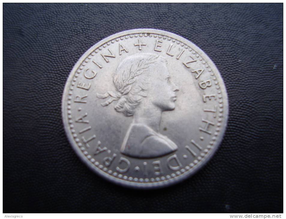 Great Britain 1966 QUEEN ELIZABETH II SIX PENCE USED COIN As Seen. - Other & Unclassified