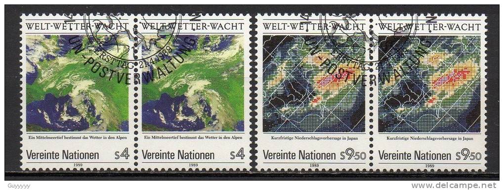 Nations Unies (Vienne) - 1989 - Yvert N° 92 & 93 - Oblitérés