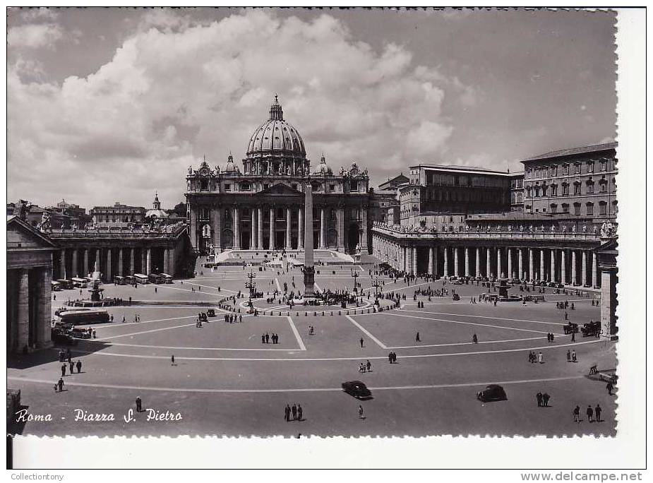 Roma - Piazza S. Pietro - Formato Grande - Non Viaggiata - Places & Squares