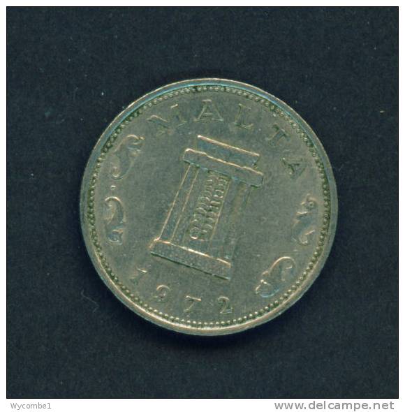 MALTA  -  1972  5 Cents  Circulated As Scan - Malte