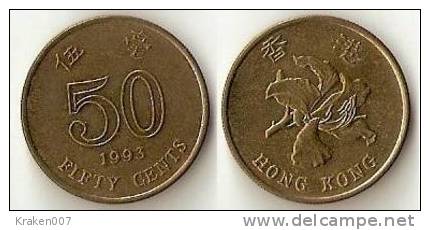 Hongkong  50 Cents  1993 - Hong Kong
