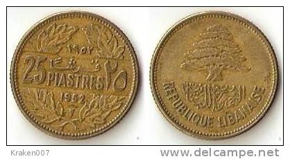 Lebanon 25 Piastres   1952 - Lebanon