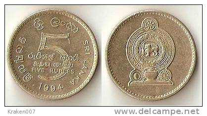 Sri Lanka   5 RUPEES  1994 - Sri Lanka