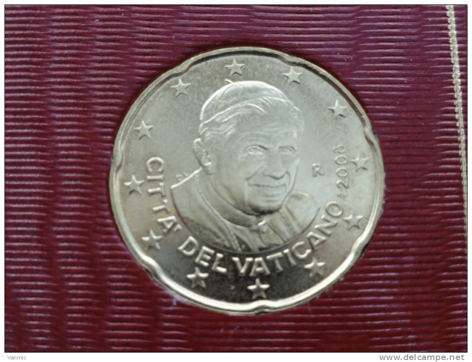 2008 - 20 Centimes (Cents) Euro Vatican - Issue Du Coffret BU - Vatikan