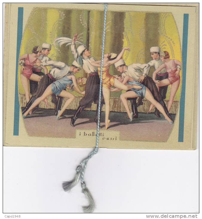 CARD  CALENDARIETTO PROFUMATO "EXOTIQUE" DANZE MODERNE " VALLI MILANO    1933      --2---0882-14976-975 - Small : 1921-40