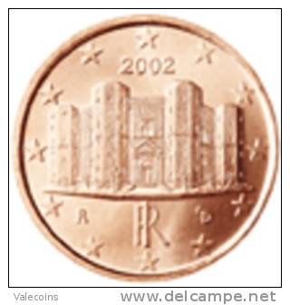 ITALIA 1 Cent - 0,01 Euro 2002 - UNC NEW NEUF From Roll - Italie