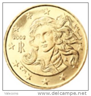 ITALIA 10 Cent - 0,10 Euro 2002 - UNC NEW NEUF From Roll - Italia