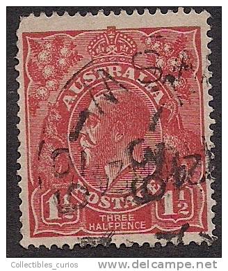 KING GEORGE V Three Half Pence Red  VFU KGV  [D36] - Used Stamps