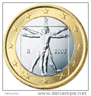 ITALIA 1 Euro 2002 - UNC NEW NEUF From Roll - Italie