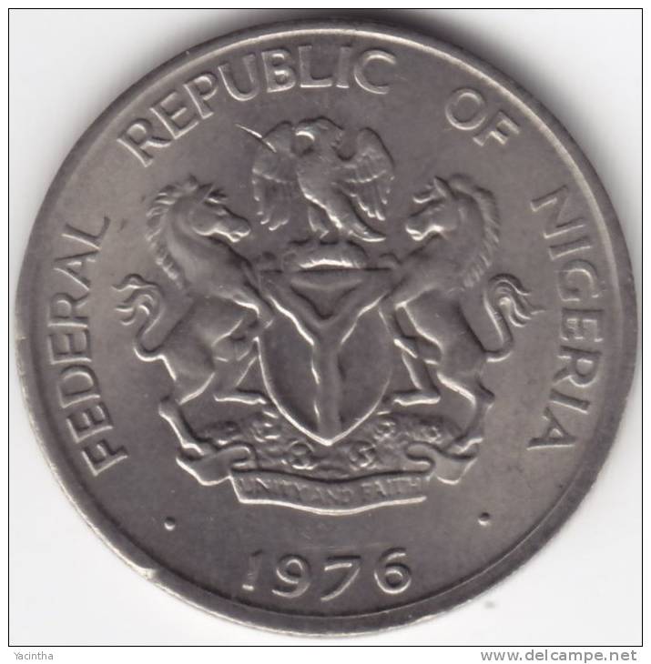 @Y@   Nigeria  1976 10 Kobo  UNC   (C308) - Nigeria